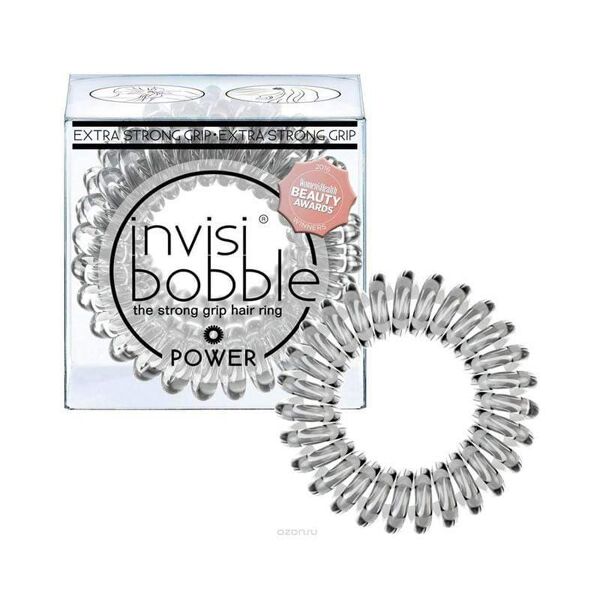 invisibobble power crystal clear elastico 3pz