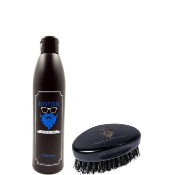 hipsteria sapone barba e baffi + spazzola b-brush confezione 250 ml sapone barba e baffi + spazzola b-brush