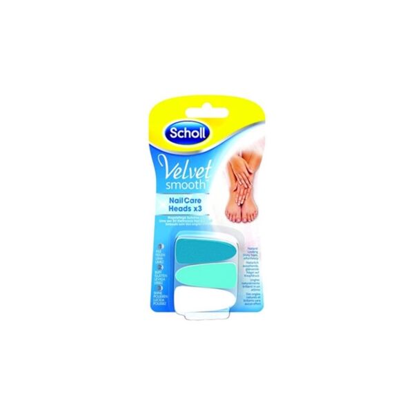 scholl linea nail care velvet smooth lime di ricambio kit elettronico levigante