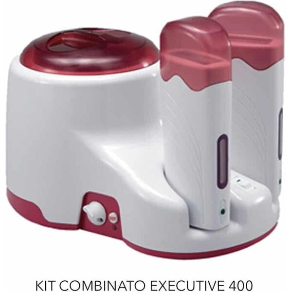 scaldacera kit combinato executive 400 scaldarullo per estetista centro estetico ceretta cera