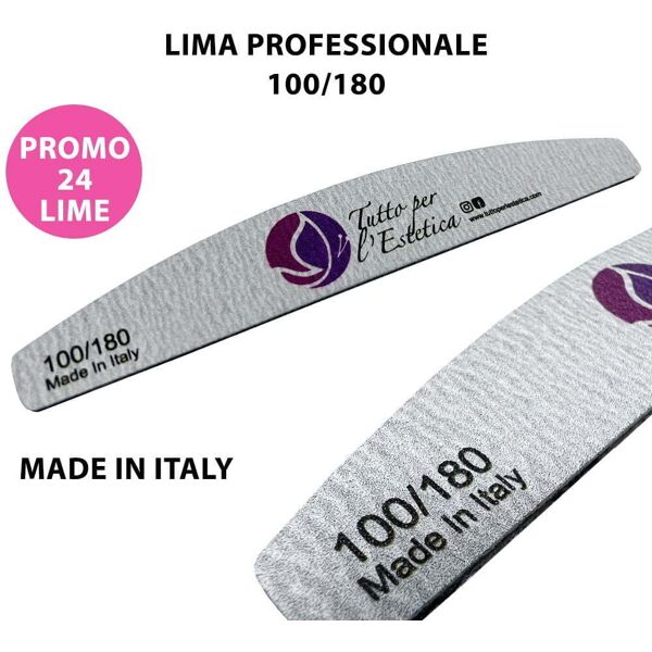 25 lime italiane 2 facce grana 100 180 per estetista centro estetico manicure nail nailart