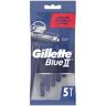 Procter & Gamble Srl Gillette - Blue II Stand 5 Pezzi, Rasoi Gillette Blue II Stand