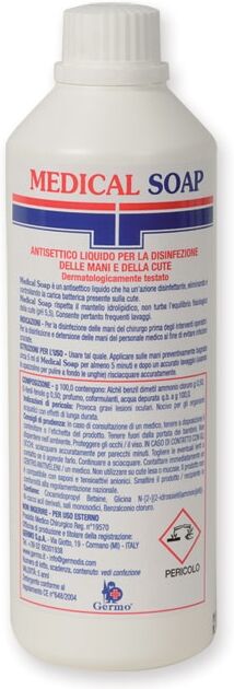 Gima Sapone antisettico pre operatorio per disinfettare mani e pelle - 0,5 L