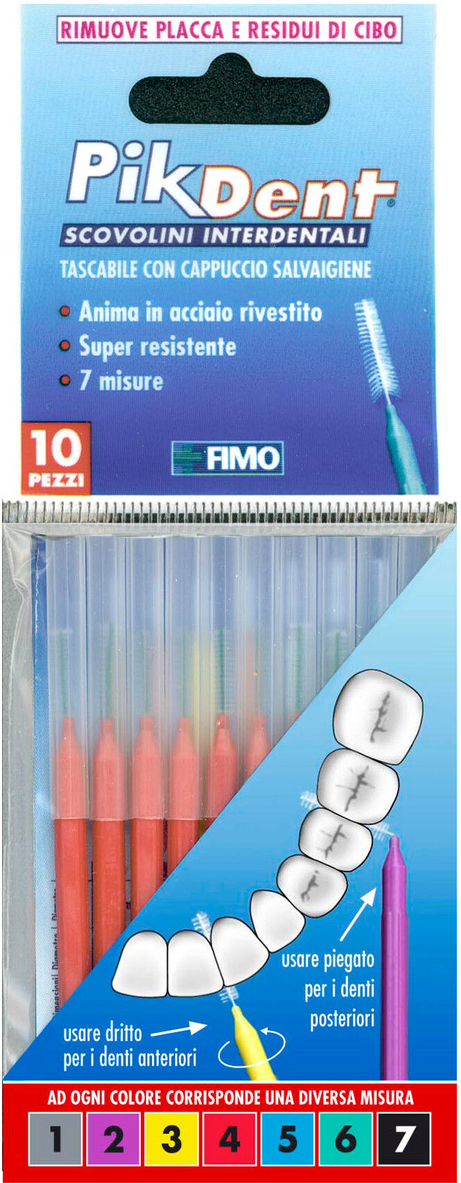 Fimo Srl Pikdent Scov.4 Rosso 0,7mm10pz