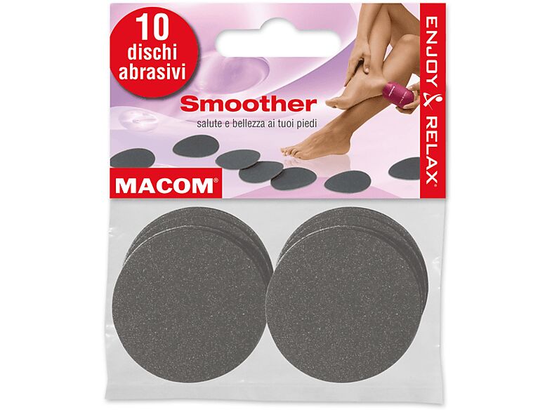 MACOM 10 Dischi abrasivi per pedicure  DISCHI PER SMOOTHER