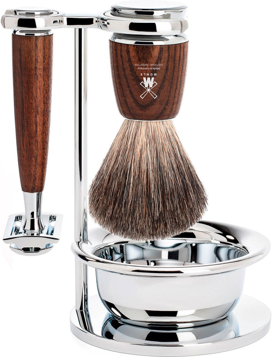 MÜHLE RYTMO Set da barba rasoio chiuso pettine