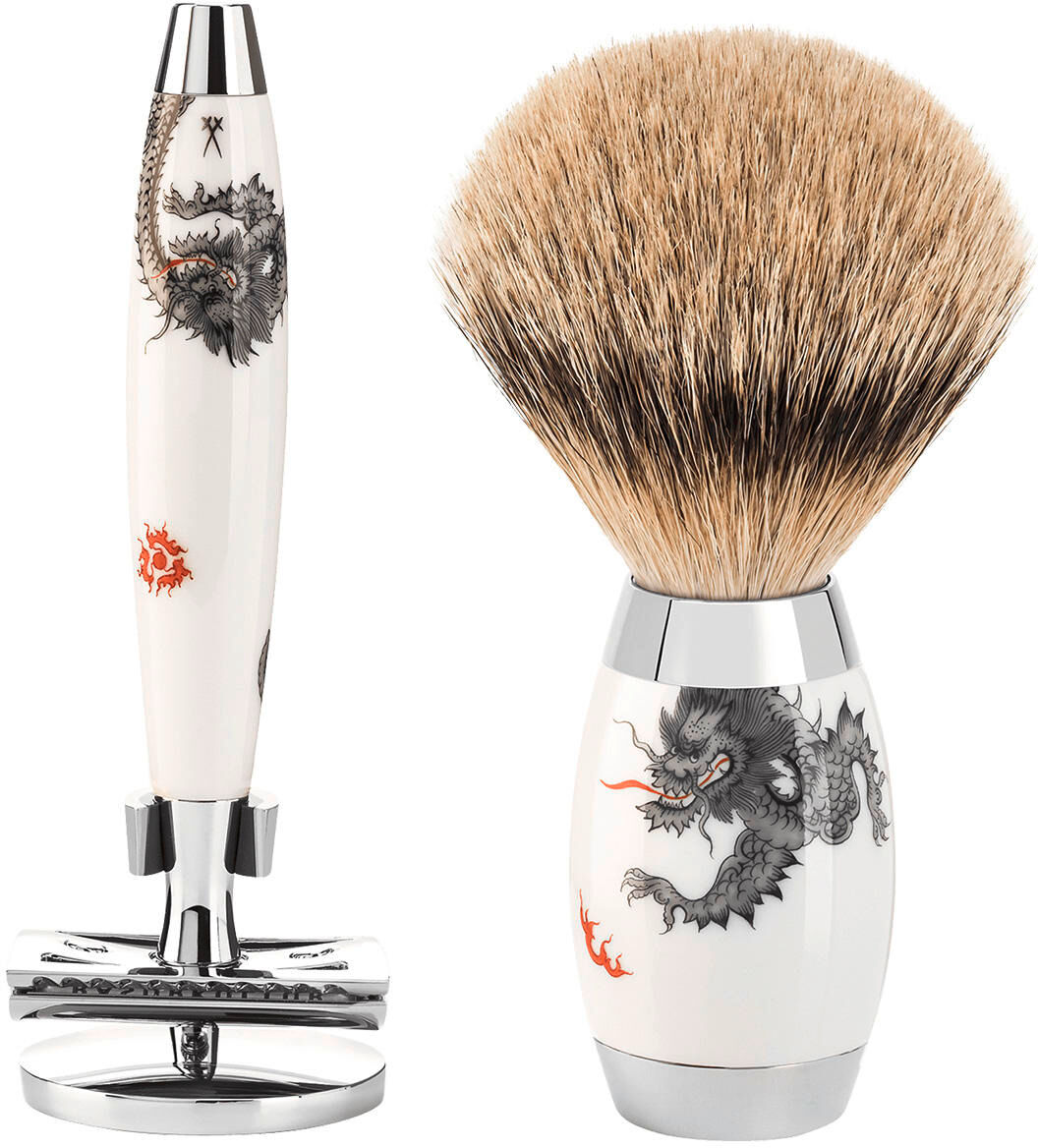 MÜHLE Set da barba con rasoio EDITION MEISSEN