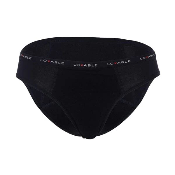 LOVABLE Slip Da Ciclo Flusso Abbondante Nero Misura Xs Period Panties