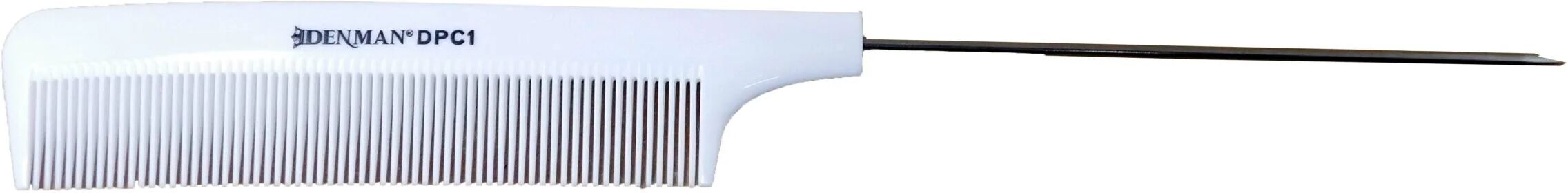 Denman Pettine Coda Metallo Bianco DPC1