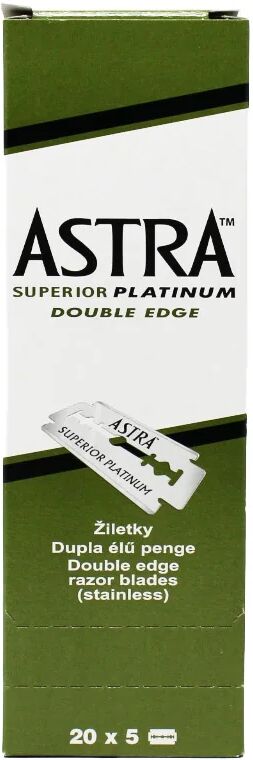 Astra Lame per Rasoio Platinum Double Edge 100 pz