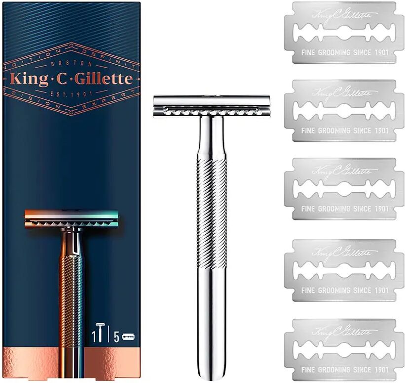 Gillette Rasoio Di Sicurezza + 5 Lame