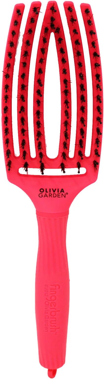 Olivia Garden Spazzola Districante Finger Medium Think Pink Bold Pink