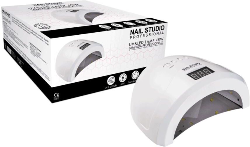 Nail Studio Professional Lampada Digitale UV e LED 48W