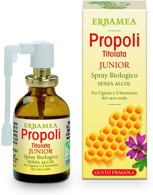 Erbamea Propoli Titolata Spray Junior Biologico 20ml