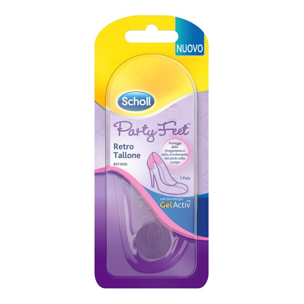 Scholl Party Feet Trattamento Dolore Cuscinetto Retro Tallone Morbido Gel