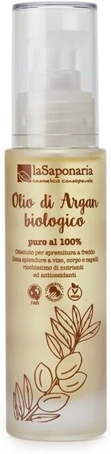 la saponaria Oli e Macerati Olio di Argan Bio per Viso, Corpo e Capelli