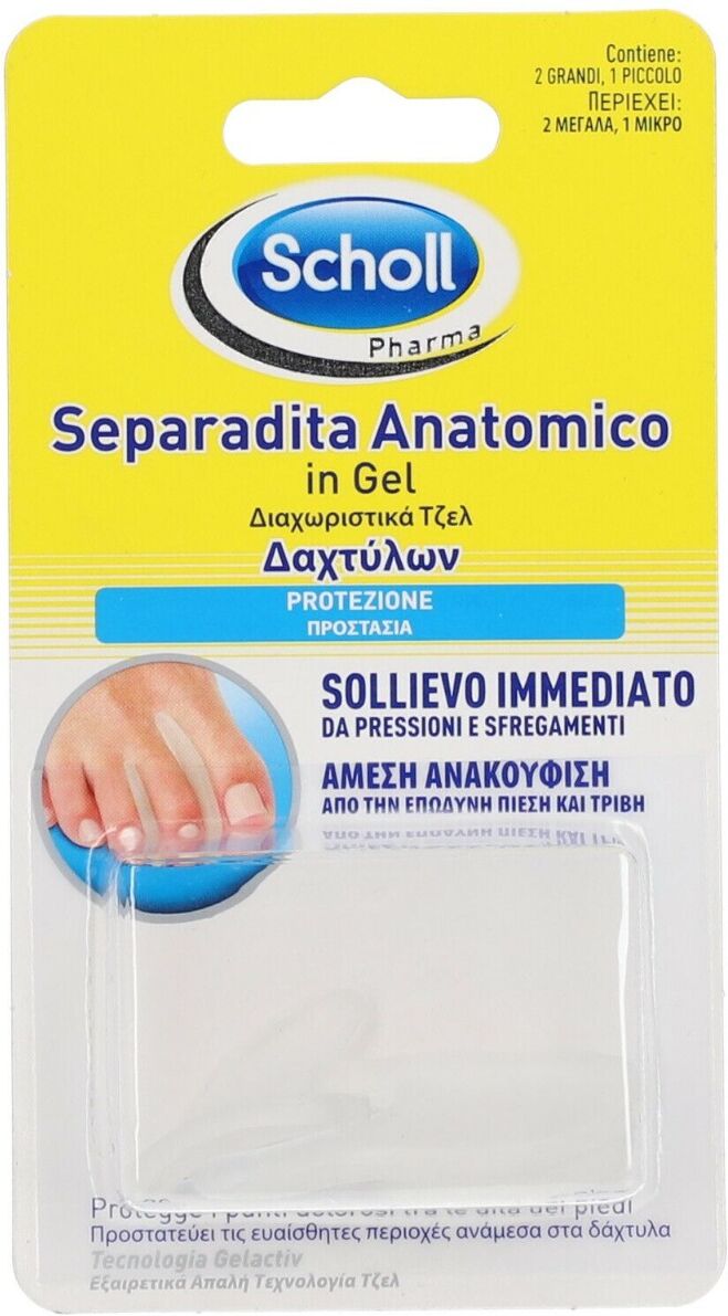 Scholl Separadita Piedi Anatomico In Gel per le Dita dei Piedi