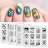 ALEXNAILART 4 Stks Nail Art Stempelen Platen Festival Serie Kerst Halloween Fashion Print Manicure Templates