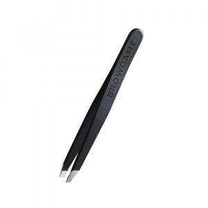 Browgame Cosmetics Signature Tweezer Slanted Soft Touch Blackout