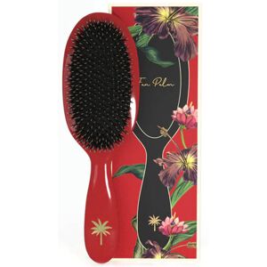 Fan Palm Hair Brush Red Poppy Medium