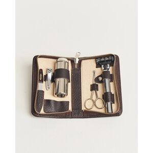 F. Hammann Shaving and Manicure Set Dark Brown