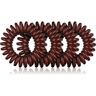 BrushArt Hair Rings elásticos para cabelo Brown 4 un.. Hair Rings