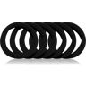 BrushArt Hair Band elásticos para cabelo Black 6 un.. Hair Band