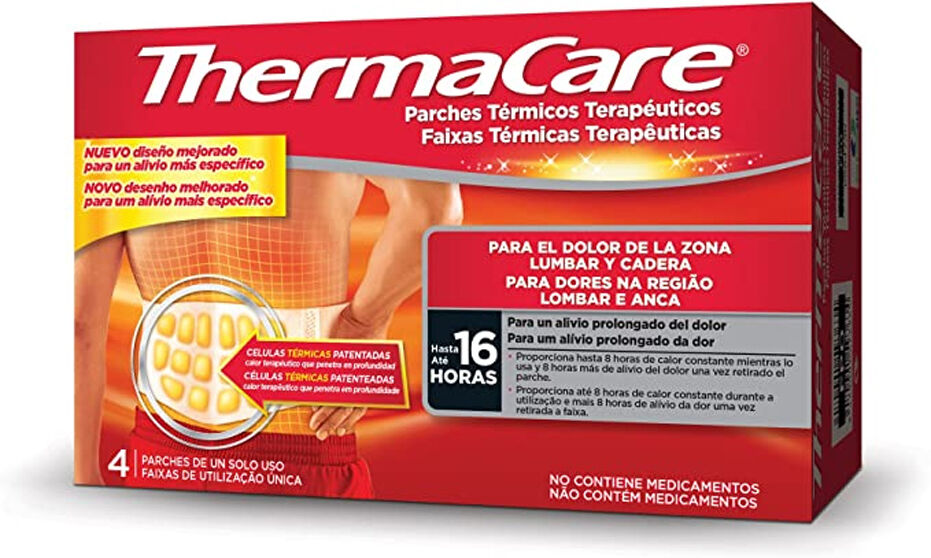 Thermacare Faixas Térmicas Lombar e Anca x4