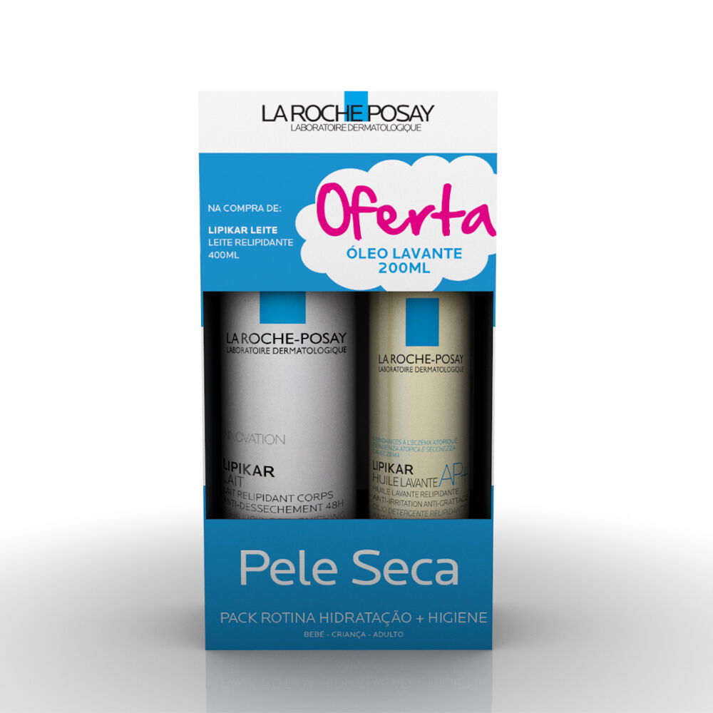 La Roche-Posay Lipikar Pack Leite Corporal 400ml + Óleo Lavante 200ml