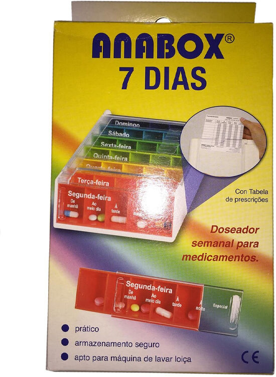 Outras Marcas Anabox Doseador Semanal Medicamentos