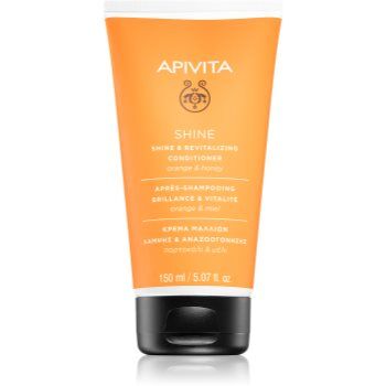 Apivita Holistic Hair Care Orange & Honey condicionador revitalizante para cabelos sem brilho 150 ml. Holistic Hair Care Orange & Honey