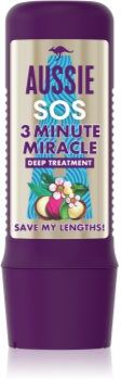 Aussie SOS Save My Lengths! 3 Minute Miracle bálsamo para o cabelo 225 ml. SOS Save My Lengths! 3 Minute Miracle