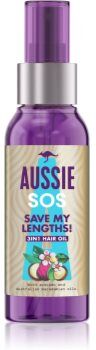 Aussie SOS Save My Lengths! 3in1 Hair Oil óleo nutritivo para cabelo 100 ml. SOS Save My Lengths! 3in1 Hair Oil