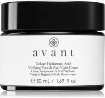 Avant Age Nutri-Revive Deluxe Hyaluronic Acid Vivifying Face & Eye Night Cream creme hidratante de noite antirrugas para rosto e olhos 50 ml. Age Nutri-Revive Deluxe Hyaluronic Acid Vivifying Face & Eye Night Cream