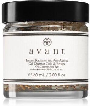 Avant Age Radiance Instant Radiance and Anti-Ageing Gel Charmer Gold & Bronze gel facial bronzeador para enfatizar o bronzeado 60 ml. Age Radiance Instant Radiance and Anti-Ageing Gel Charmer Gold & Bronze