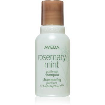 Aveda Rosemary Mint Purifying Shampoo champô de limpeza profunda para dar brilho 50 ml. Rosemary Mint Purifying Shampoo