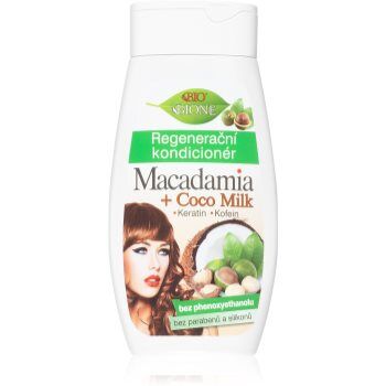 Bione Cosmetics Macadamia + Coco Milk condicionador regenerador para cabelo 260 ml. Macadamia + Coco Milk