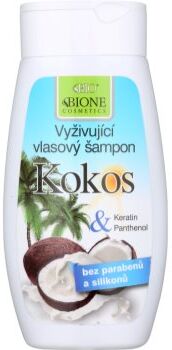 Bione Cosmetics Coconut champô nutritivo para todos os tipos de cabelos 260 ml. Coconut