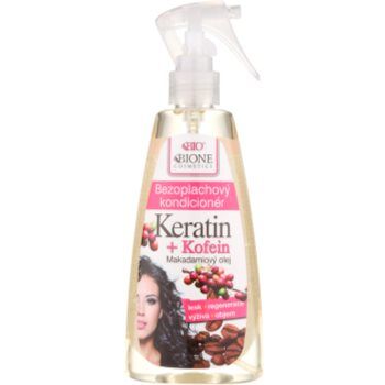 Bione Cosmetics Keratin Kofein condicionador sem enxaguar em spray 260 ml. Keratin Kofein