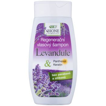 Bione Cosmetics Lavender champô regenerador para todos os tipos de cabelos 260 ml. Lavender
