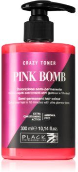 Black Professional Line Crazy Toner toner de cor Pink Bomb 300 ml. Crazy Toner