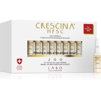 Crescina 200 Re-Growth cuidado para estimulação do crescimento capilar para mulheres 20x3,5 ml. 200 Re-Growth