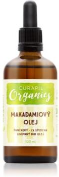 Curapil Organics óleo de macadâmia para corpo e cabelo 100 ml. Organics