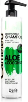 Delia Cosmetics Cameleo Aloe & Coconut champô hidratante para o cabelo seco e frágil 250 ml. Cameleo Aloe & Coconut