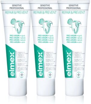 Elmex Sensitive Professional Repair & Prevent dentífrico para dentes sensíveis 3x75 ml. Sensitive Professional Repair & Prevent