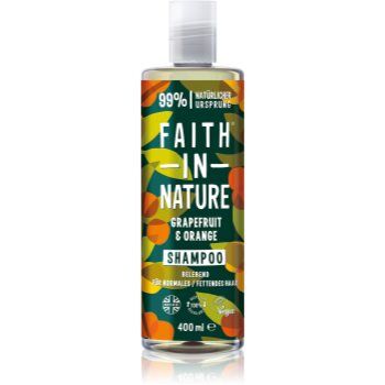 Faith In Nature Grapefruit & Orange champô natural para cabelo normal a oleoso 400 ml. Grapefruit & Orange