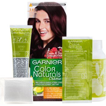 Garnier Color Naturals Creme coloração de cabelo tom 3.61 Luscious Blackberry. Color Naturals Creme