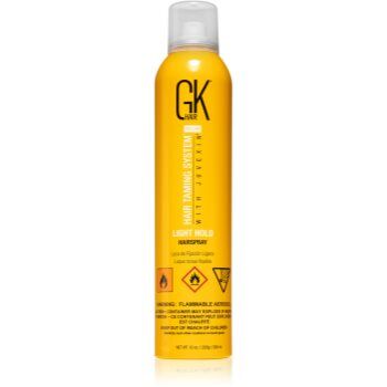 GK Hair Light Hold Hairspray spray fixador para cabelo com fixação média para reafirmação duradoura 320 ml. Light Hold Hairspray