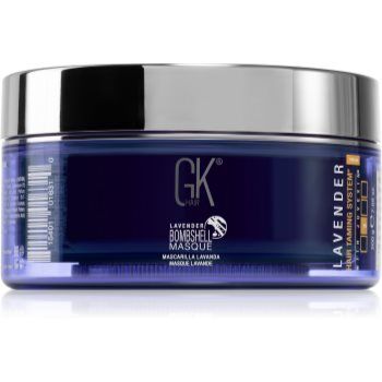 GK Hair Bombshell Masque Máscaras de coloração para cabelo loiro e grisalho tom Lavender 200 g. Bombshell Masque