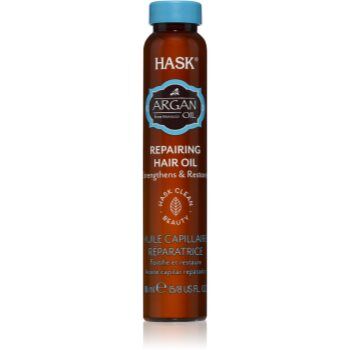 HASK Argan Oil óleo regenerativo para cabelo danificado 18 ml. Argan Oil